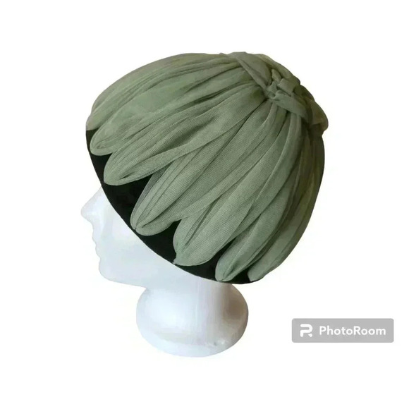Vintage Accessories - Vintage 50s 60s Net & Velvet Ladies Formal Hat